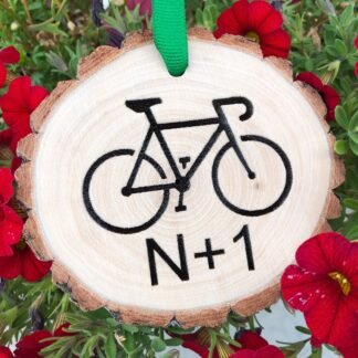 N+1 Bike Ornament, Proper Number of Bikes, Christmas Ornament, Gift for Cyclist, Bicycle Art, Boyfriend Girlfriend Gift,Free Personalization