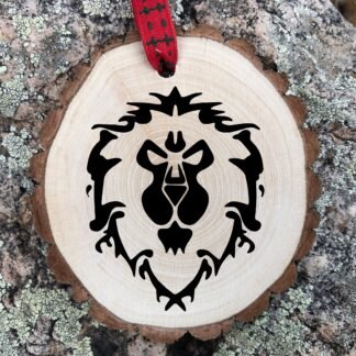Alliance Wooden Christmas Ornament, Playstation, World of Warcraft, Xbox, Gaming, Gamer Life Gift, Personalize Ornament