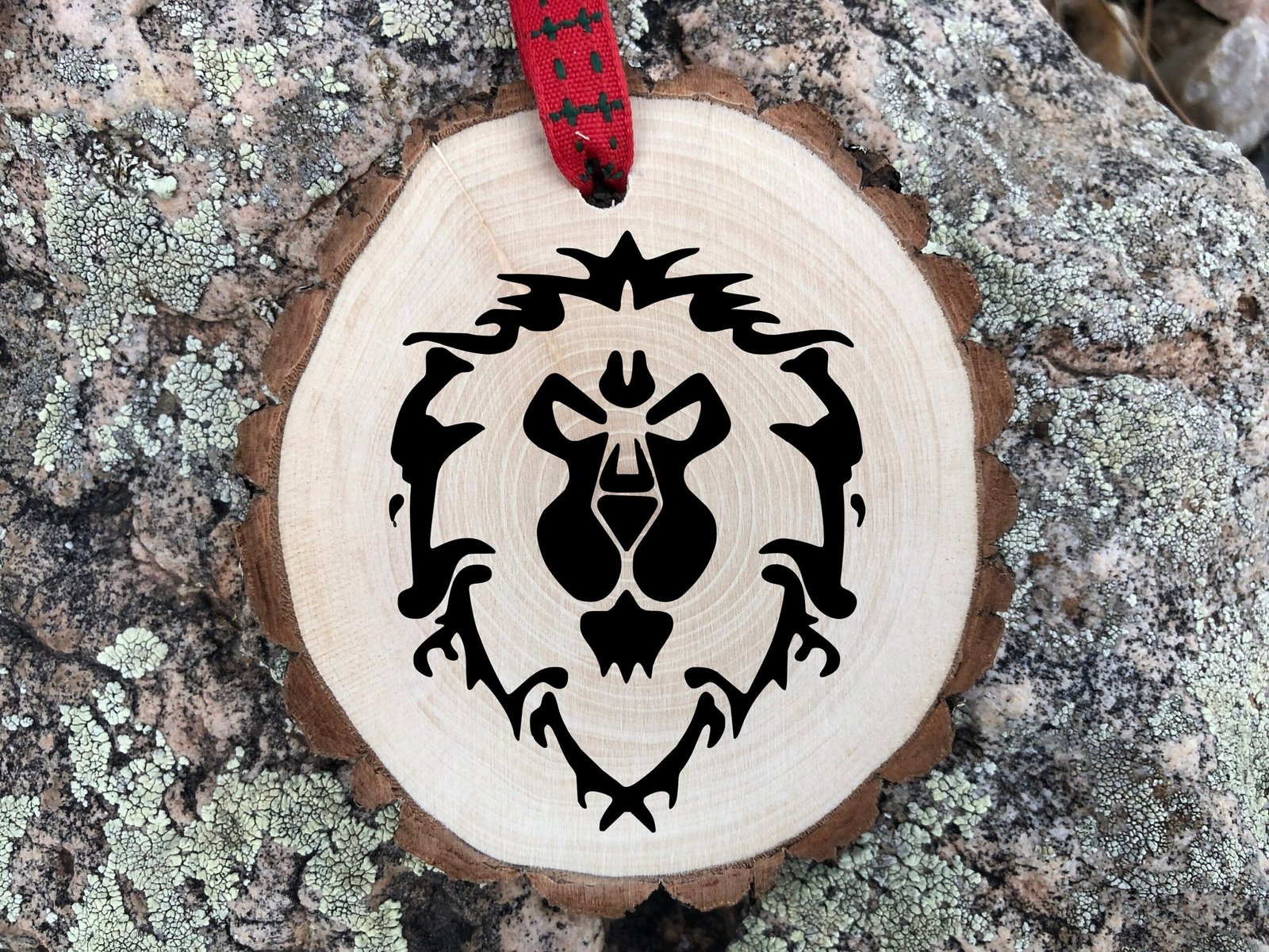 Alliance Wooden Christmas Ornament, Playstation, World of Warcraft, Xbox, Gaming, Gamer Life Gift, Personalize Ornament
