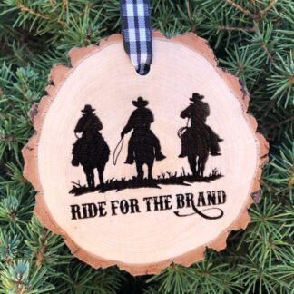 Yellowstone Ride for the Brand Wooden Christmas Ornament, Dutton Ranch, Cattle Brand, Yellowstone, John, Beth, Kasey, Free Personalization