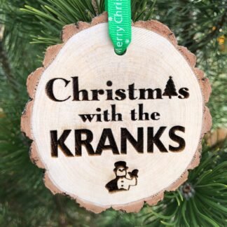 Christmas with the Kranks Wooden Christmas Ornament, Tim, Jamie, Frosty Snowman, Skipping Christmas, Santa Clause, Free Personalization