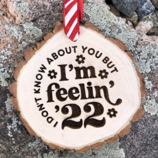 I'm Feeling 2022 Wooden Christmas Ornament, Taylor, Funny Christmas, Pop Music, Fearless, Vigilante, Swiftie Merch, Free Personalization